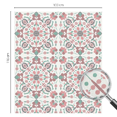 Pieninė plėvelė langams su raštu Gėlių harmonija