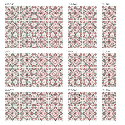 Pieninė plėvelė langams su raštu Gėlių harmonija