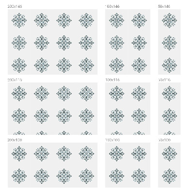 Matinė klijuojama plėvelė langams Klasikinis ornamentas