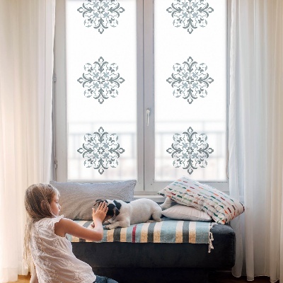 Matinė klijuojama plėvelė langams Klasikinis ornamentas