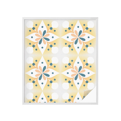 Nepermatoma plėvelė langams Gėlių simetrija