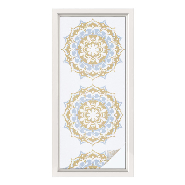 Plėvelė langams privatumui vitražas Boho mandalos