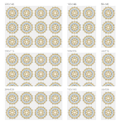 Plėvelė langams privatumui vitražas Boho mandalos