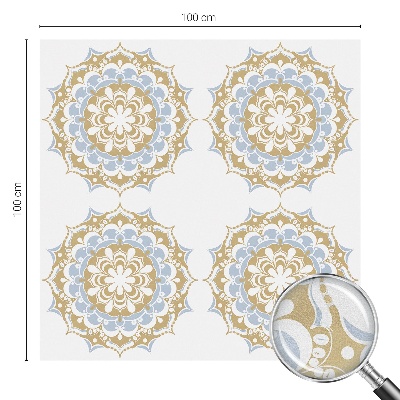 Plėvelė langams privatumui vitražas Boho mandalos