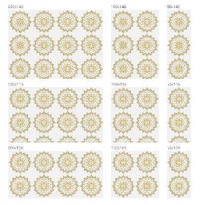 Matinė klijuojama plėvelė langams Gėlių mandala