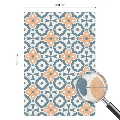 Matinė plėvelė langams su vitražo efektu Mozaikinės gėlės