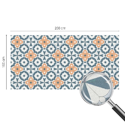 Matinė plėvelė langams su vitražo efektu Mozaikinės gėlės