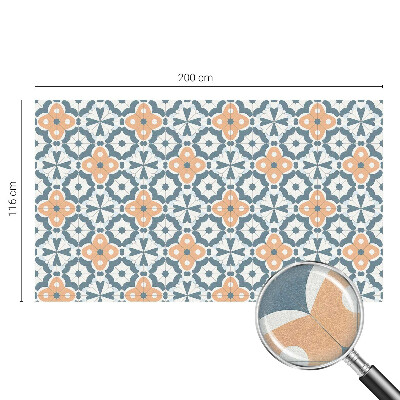 Matinė plėvelė langams su vitražo efektu Mozaikinės gėlės