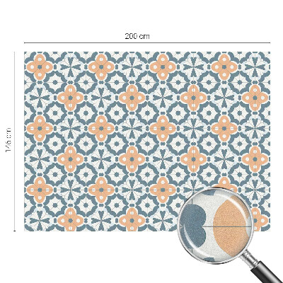 Matinė plėvelė langams su vitražo efektu Mozaikinės gėlės