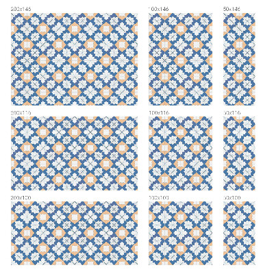 Plėvelė langams privatumui vitražas Simetriniai raštai