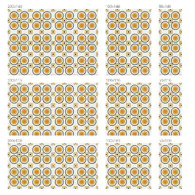 Pieninė plėvelė langams su raštu Retro apskritimai