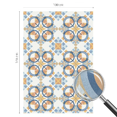 Matinė plėvelė langams su vitražo efektu Geometrinis raštas