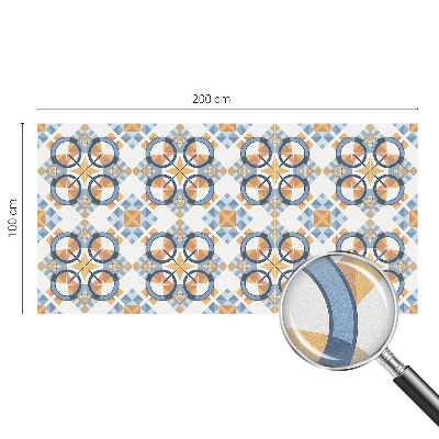Matinė plėvelė langams su vitražo efektu Geometrinis raštas