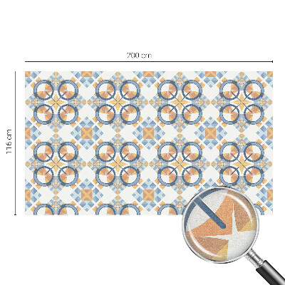 Matinė plėvelė langams su vitražo efektu Geometrinis raštas