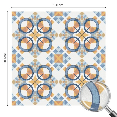 Matinė plėvelė langams su vitražo efektu Geometrinis raštas