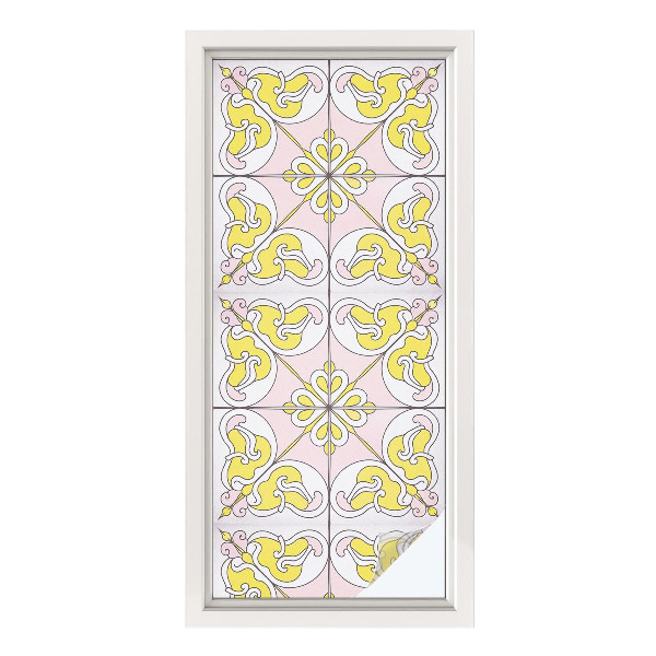 Nepermatoma plėvelė langams Abstrakčios gėlės