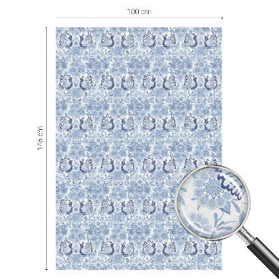 Plėvelė langams privatumui vitražas Gėlių paukštis