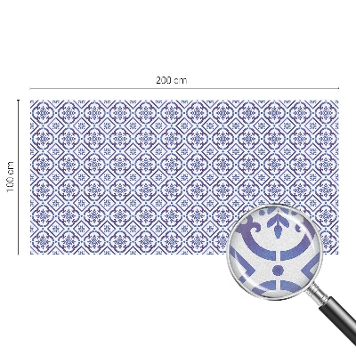 Matinė klijuojama plėvelė langams Mėlynos plytelės