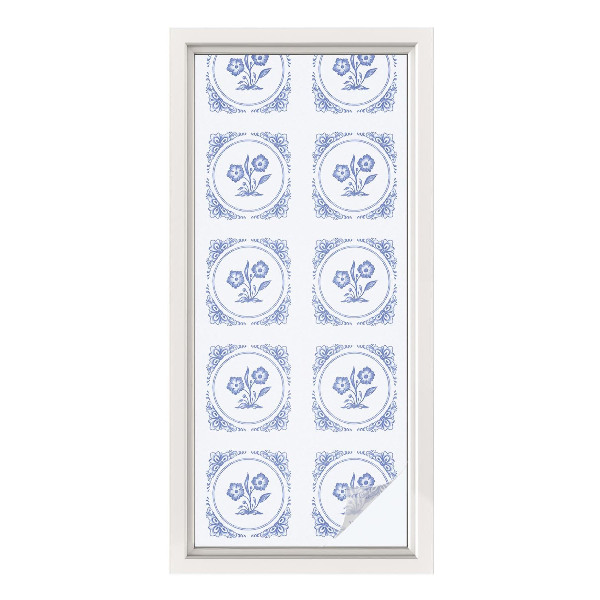 Matinė plėvelė langams su vitražo efektu Subtilūs žiedai