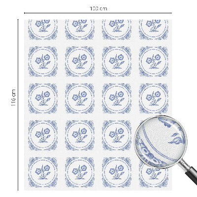 Matinė plėvelė langams su vitražo efektu Subtilūs žiedai