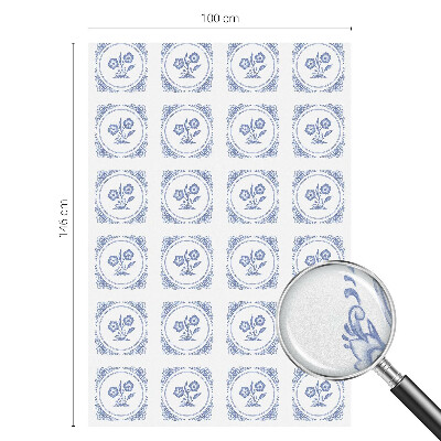 Matinė plėvelė langams su vitražo efektu Subtilūs žiedai