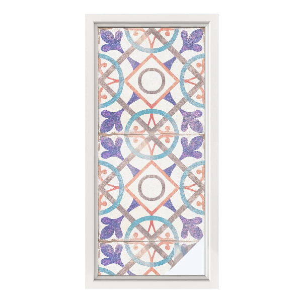 Nepermatoma plėvelė langams Spalvingos mozaikos