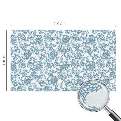 Plėvelė langams privatumui vitražas Mėlyni papuošalai