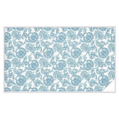 Plėvelė langams privatumui vitražas Mėlyni papuošalai