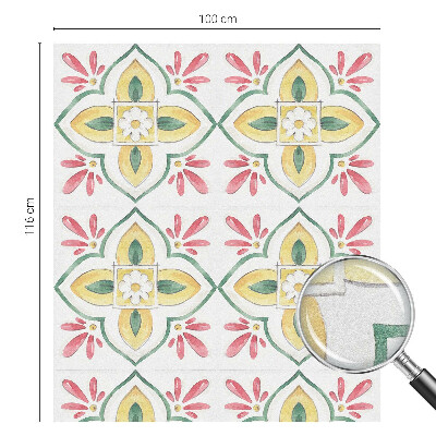 Nepermatoma plėvelė langams Gėlių ornamentas