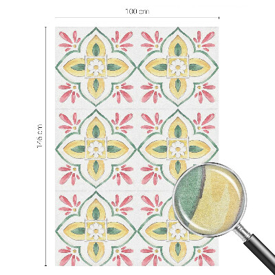 Nepermatoma plėvelė langams Gėlių ornamentas