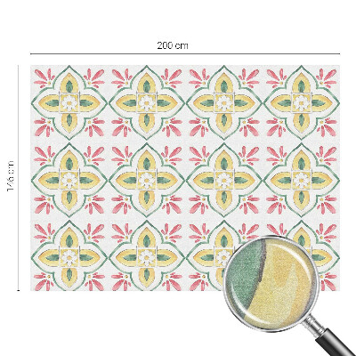 Nepermatoma plėvelė langams Gėlių ornamentas