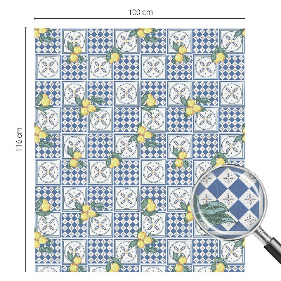 Matinė klijuojama plėvelė langams Citrinų raštas