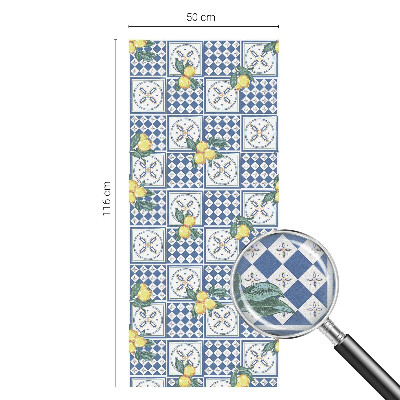 Matinė klijuojama plėvelė langams Citrinų raštas