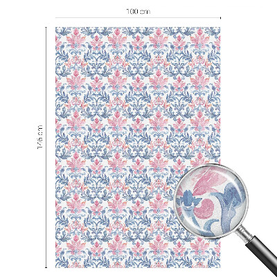 Matinė plėvelė langams su vitražo efektu Gėlių simetrija