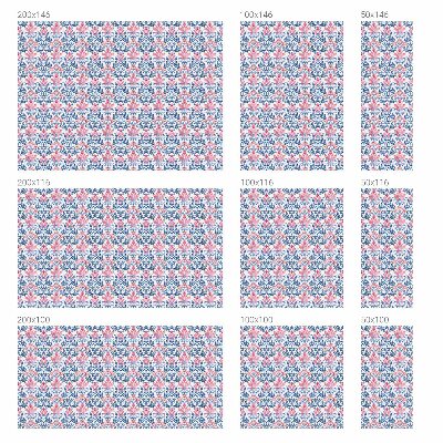 Matinė plėvelė langams su vitražo efektu Gėlių simetrija