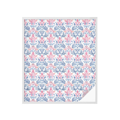 Matinė plėvelė langams su vitražo efektu Gėlių simetrija