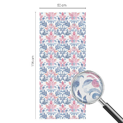 Matinė plėvelė langams su vitražo efektu Gėlių simetrija