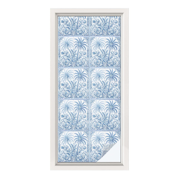 Matinė klijuojama plėvelė langams Atogrąžų kraštovaizdis