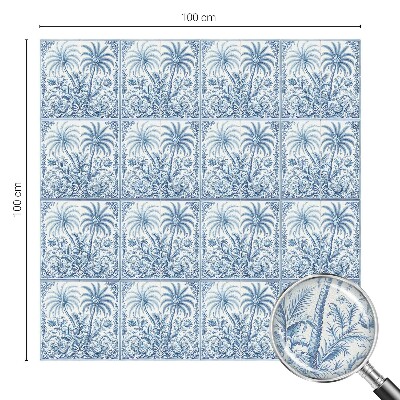 Matinė klijuojama plėvelė langams Atogrąžų kraštovaizdis