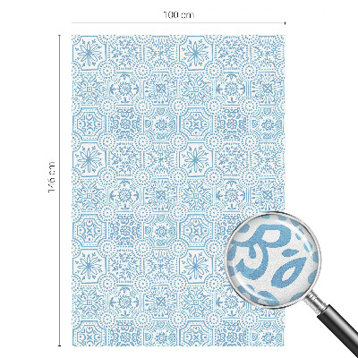 Matinė klijuojama plėvelė langams Mėlynos plytelės