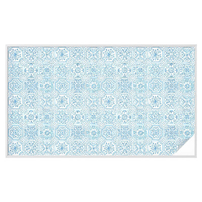 Matinė klijuojama plėvelė langams Mėlynos plytelės