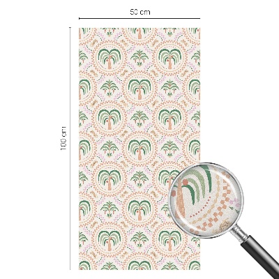 Plėvelė langams privatumui vitražas Egzotinės palmės