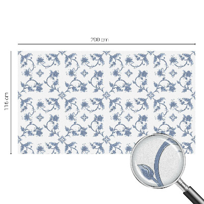 Pieninė plėvelė langams su raštu Gėlių ornamentas