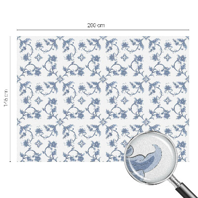 Pieninė plėvelė langams su raštu Gėlių ornamentas