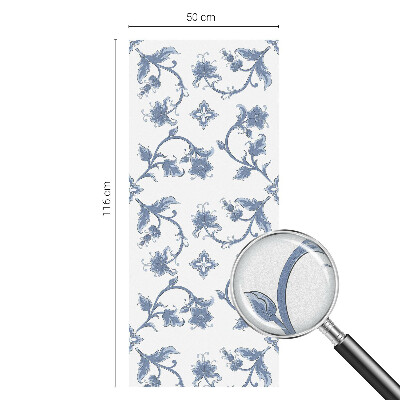 Pieninė plėvelė langams su raštu Gėlių ornamentas