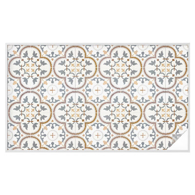 Matinė plėvelė langams su vitražo efektu Plytelių ornamentai