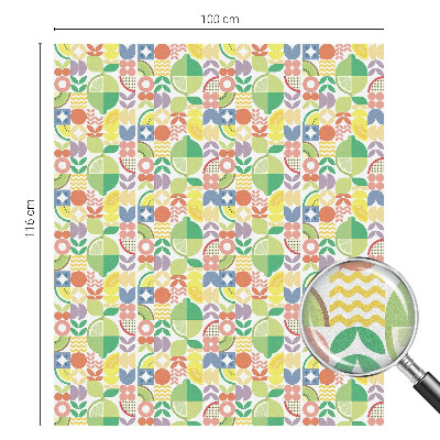 Plėvelė langams privatumui vitražas Spalvingi vaisiai