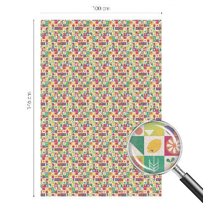 Matinė klijuojama plėvelė langams Spalvinga abstrakcija