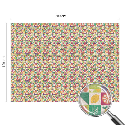 Matinė klijuojama plėvelė langams Spalvinga abstrakcija