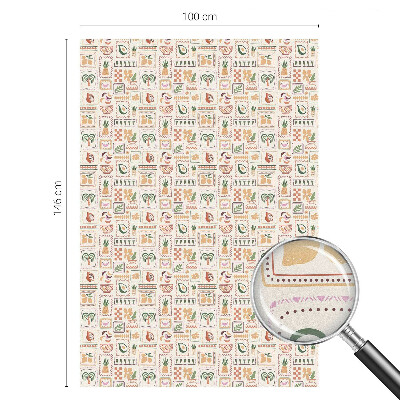 Plėvelė langams privatumui vitražas Folkloriniai raštai